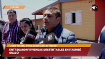 Entregaron viviendas sustentables en Itaembé Guazú