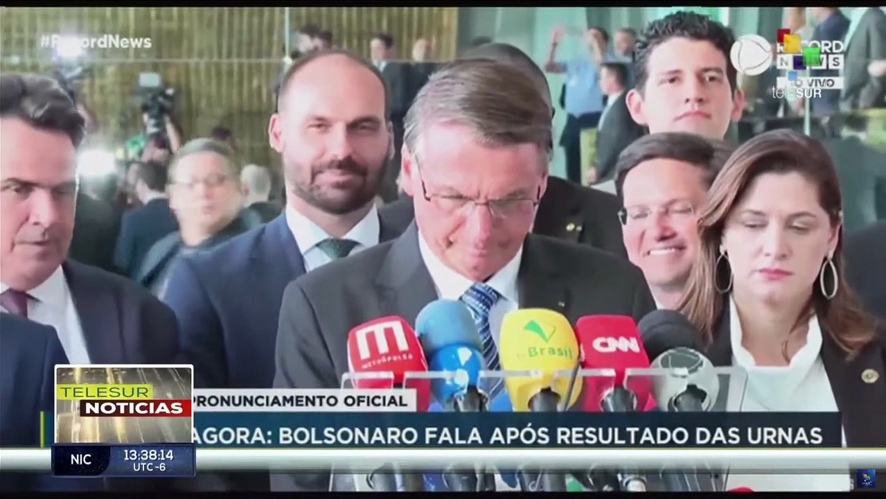 Pdte. Bolsonaro realiza primeras declaraciones tras resultado electoral a favor de Lula da Silva