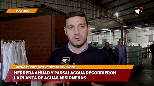 Herrera ahuad y Passalacqua Recorrieron la planta de Aguas Misioneras