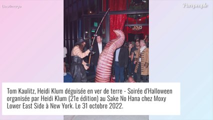 Heidi Klum opte pour un costume totalement répugnant, sa fille Leni très séduisante en combi cuir pour Halloween