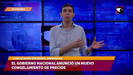 El gobierno nacional anunció un nuevo congelamiento de precios