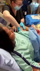 Raw and real labor and delivery of our baby #shorts