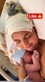 Mom smile  after mom gave baby birth respect doctor #shorts #momlove #babyborn