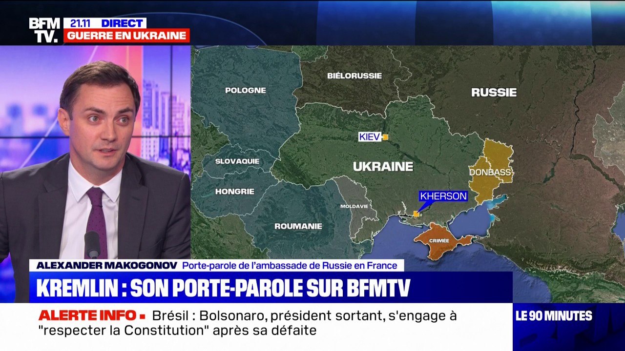 Guerre en Ukraine: "Pour la Russie, Kherson est un point absolument stratégique", affirme le porte-parole de l'ambassade russe en France