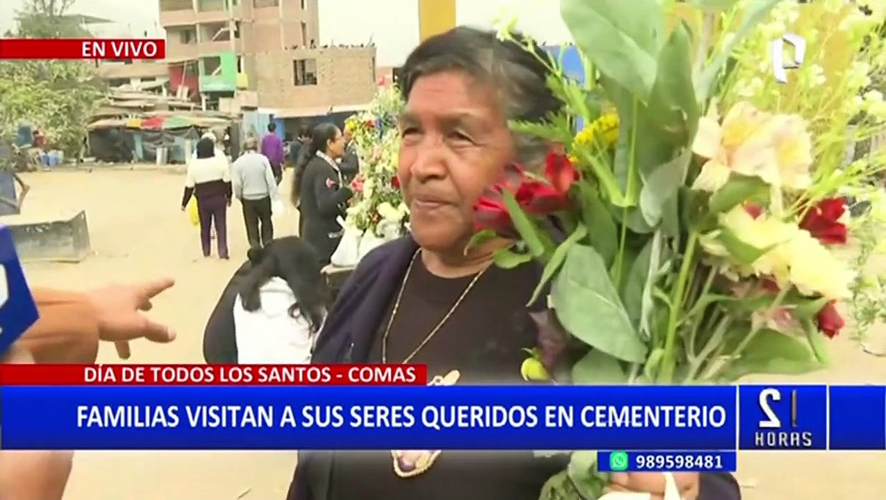 Comas: Familias visitan a sus seres queridos en Cementerio Belaúnde por Día de Todos los Santos