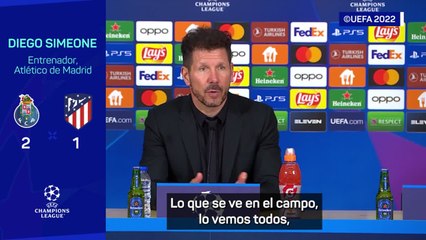 Simeone: "Nos está costando y los números son malos, pero lo vamos a sacar"
