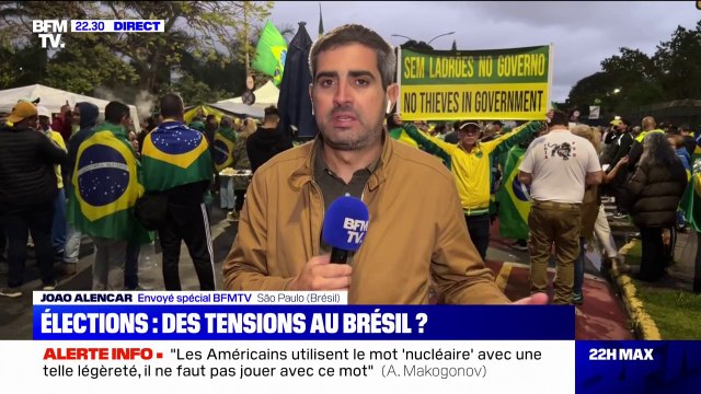 Brésil: la manifestation pro-Bolsonaro grossit après le discours du président sortant