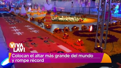 Altar de muertos en Michoacán rompe récord como el más grande del mundo