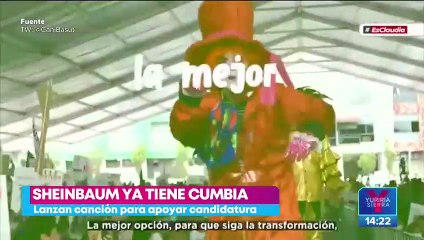 Claudia Sheinbaum ya tiene cumbia
