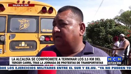 Download Video: ¡Humo Blanco! Liberado paso en carretera al sur tras acuerdo entre transportistas y AMDC