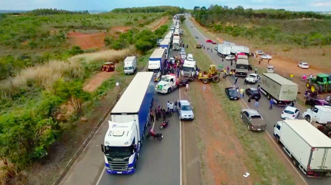 Truck drivers block roads in Brazil after far-right president loses reelection bid