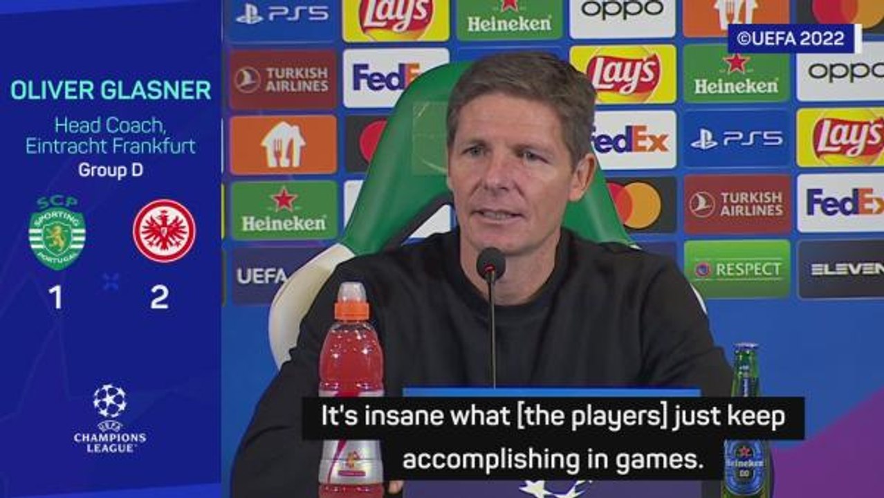 Glasner hails 'insane' Frankfurt for reaching Champions League last-16