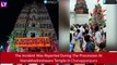 Karnataka: Part Of Chariot Falls At Veerabhadreshwara Temple In Chanappanpura, Video Goes Viral On Social Media