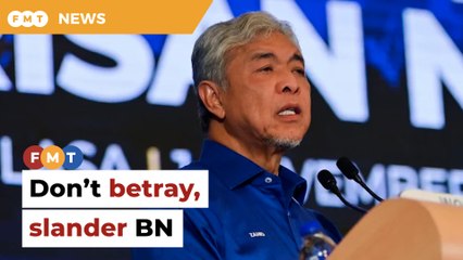 Don’t betray BN just because you weren’t picked for GE15, says Zahid