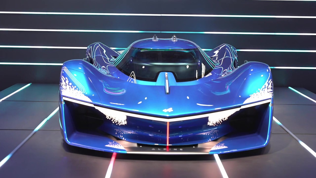 Der Alpine Concept Car Alpenglow auf dem Pariser Autosalon 2022