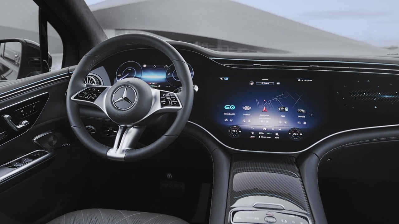 Der neue Mercedes-Benz EQE SUV - Avantgardistische Architektur mit besonderer Atmosphäre