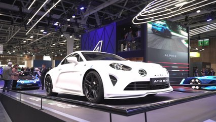 Der Alpine A110 E-ternité auf dem Pariser Autosalon 2022