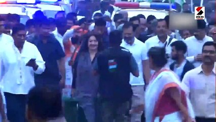 હૈદરાબાદમાં રાહુલ ગાંધી સાથે  'ભારત જોડો યાત્રા'માં અભિનેત્રી પૂજા ભટ્ટ