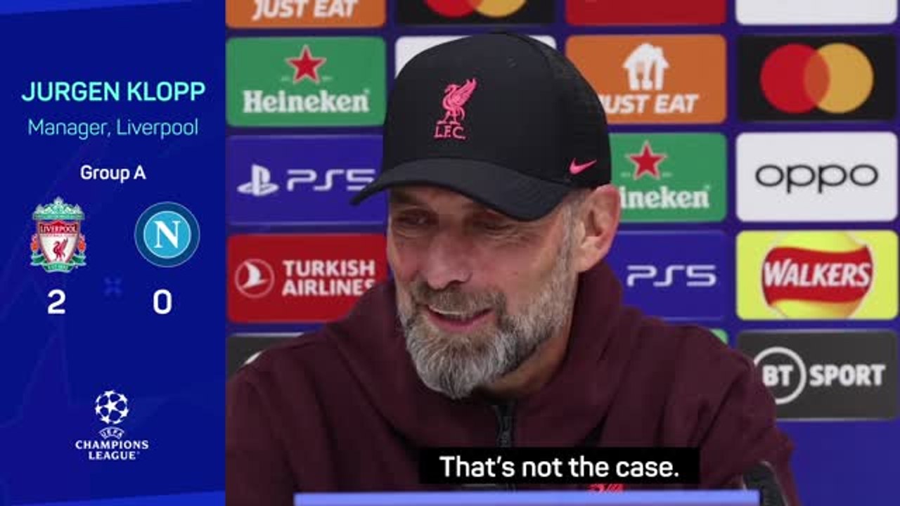 Napoli deserves to top Champions League group - Klopp