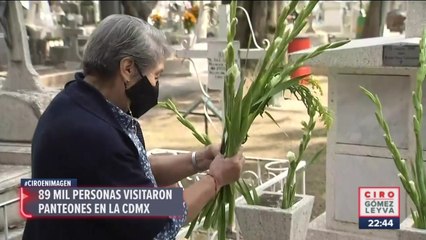89 mil personas visitaron los 120 panteones de CDMX por Día de Muertos