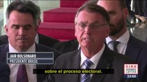 Ofrece Jair Bolsonaro primer mensaje tras perder elecciones en Brasil