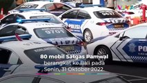 Iring-iringan Mobil Listrik Polri Tiba di Bali