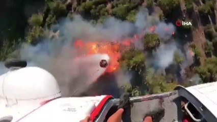 Kazdağları'ndaki yangın böyle söndürüldü