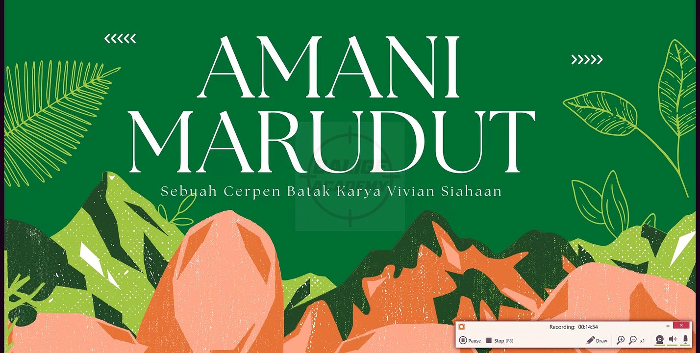 CERPEN BATAK: AMANI MARUDUT (KARYA VIVIAN SIAHAAN)