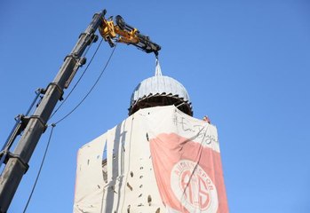 TARİHİ SAAT KULESİ'NİN KUBBESİ, 90 YIL SONRA YERİNDE