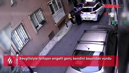 Şişli’de dehşet! Sevgilisiyle tartışan engelli genç kendini başından vurdu