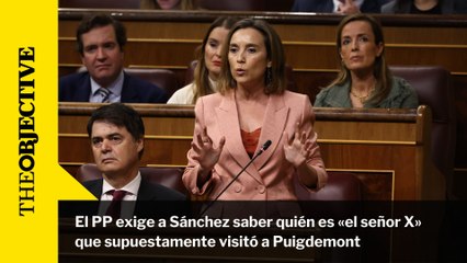 El PP exige a Sánchez saber quién es «el señor X» que supuestamente visitó a Puigdemont