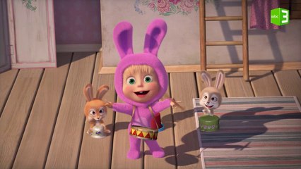 كيف اعتنت ماشا بالأرانب الصغار؟ 