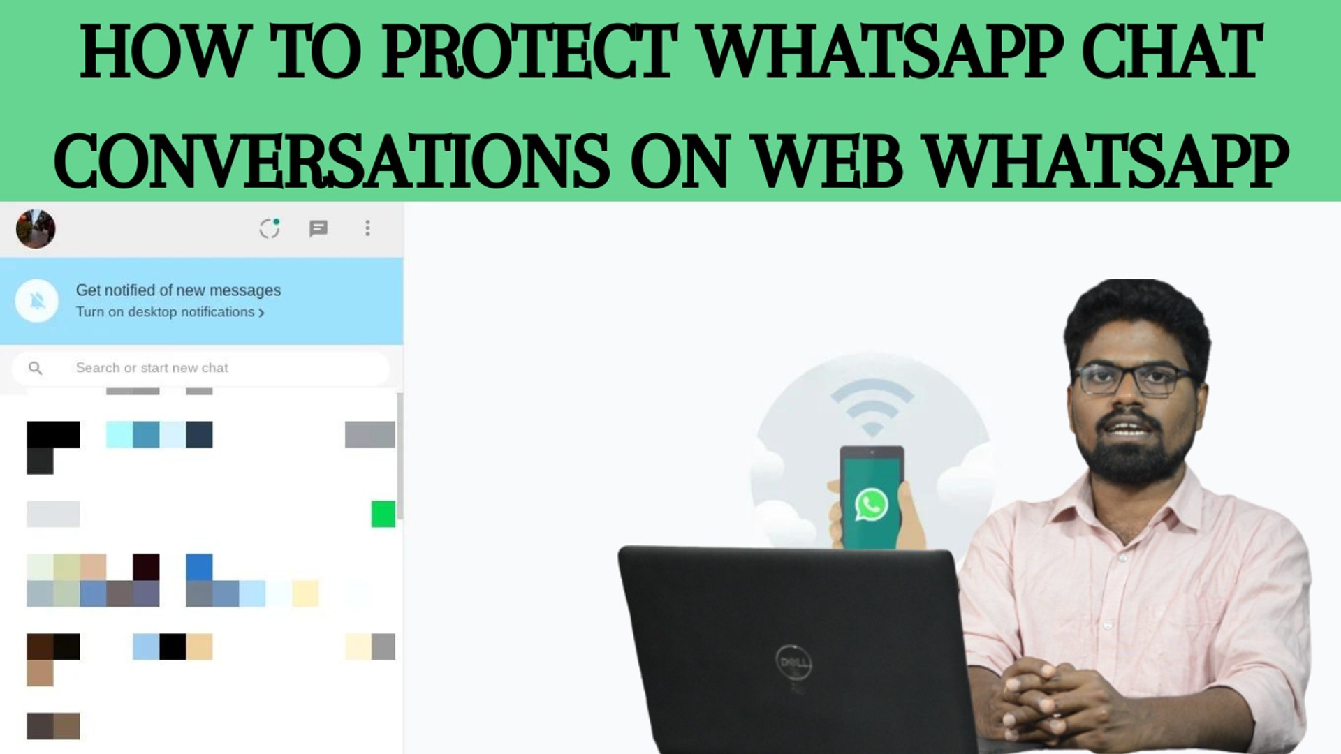 ⁣How to protect whatsapp chat conversations on web whatsapp | వాట్సాప్ వెబ్ లో చాట్ కన్వర్జేషన్లను ప్