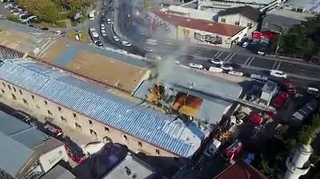 Haliç Tersanesi'nde yangın paniği