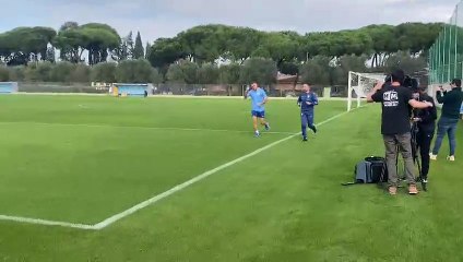 Lazio, Immobile torna a correre e parla con Sarri