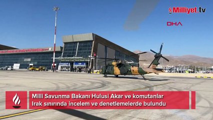 Bakan Akar ve komutanlar sınırda