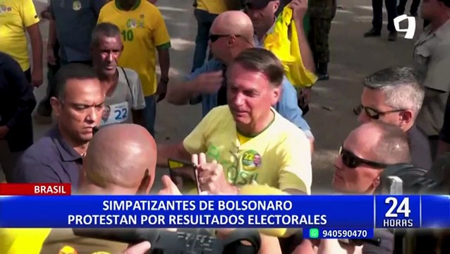 Tensión en Brasil: simpatizantes de Bolsonaro protestan por resultados electorales