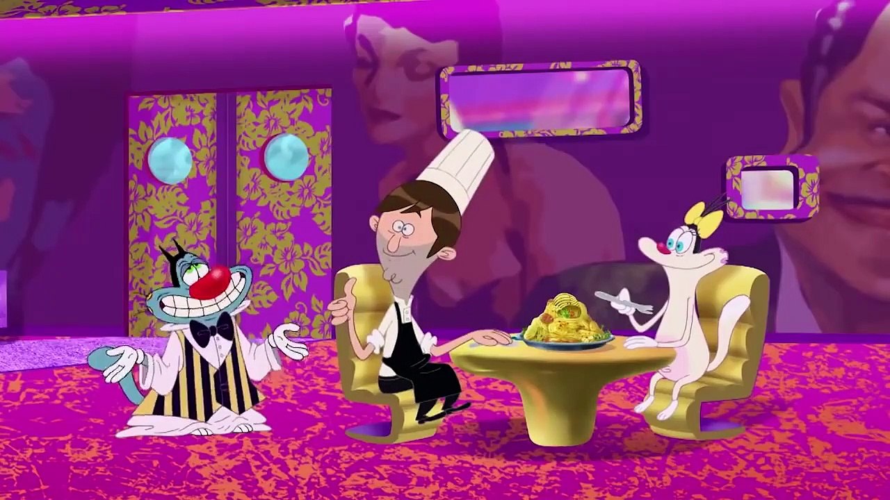 हिंदी Oggy and the Cockroaches - GREAT YUMMY COMPILATION - Hindi Cartoons for Kids