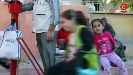 Çocukların nostaljik 'seyyar salıncak’ eğlencesi