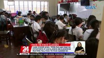Ilang eskwelahan, problema ang dami ng estudyante at kakulangan ng classroom ngayong full face-to-face classes na | 24 Oras
