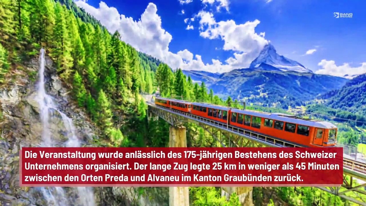 Weltrekord für den längsten Zug wurde in der Schweiz gebrochen