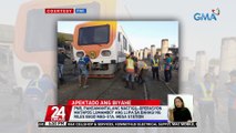 PNR, pansamantalang nagtigil-operasyon matapos lumambot ang lupa sa bahagi ng riles bago mag-Sta. Mesa Station | 24 Oras