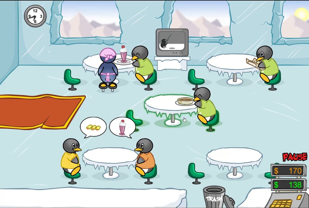 Penguin Diner Full Gameplay Walkthrough 