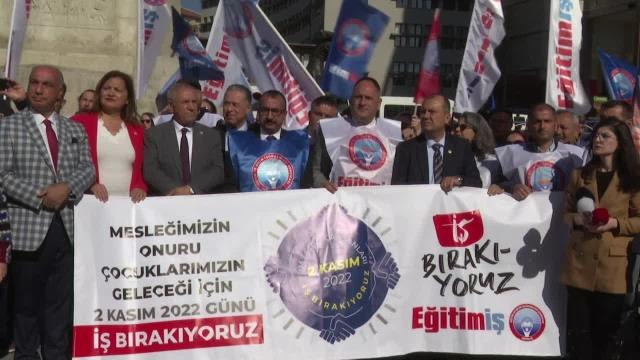 Öğretmenler Bugün İş Bıraktı... Eğitim İş: Öğretmenlik Meslek Kanunu Geri Çekilsin