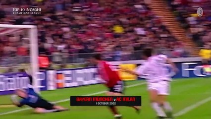 Pippo Inzaghi Top 10 Champions League Goals _ Collection