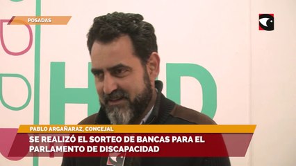 Se realizó el sorteo de bancas para el Parlamento de Discapacidad