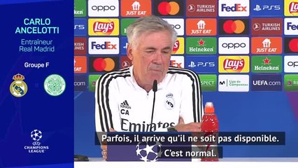 Groupe F - Ancelotti : "L'indisponibilité de Benzema n'a rien à voir avec le Mondial"