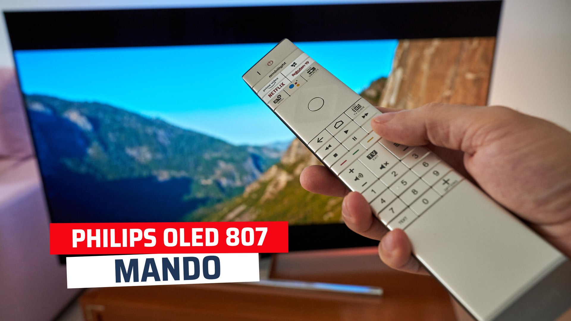 Así es el mando a distancia del Philips OLED 807 - Vídeo Dailymotion