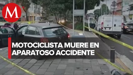Fallece motociclista en accidente vial en la alcaldía Coyoacán