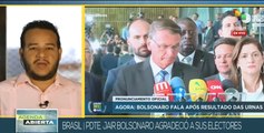 Jair Bolsonaro realiza pronunciamiento oficial tras comicios en Brasil